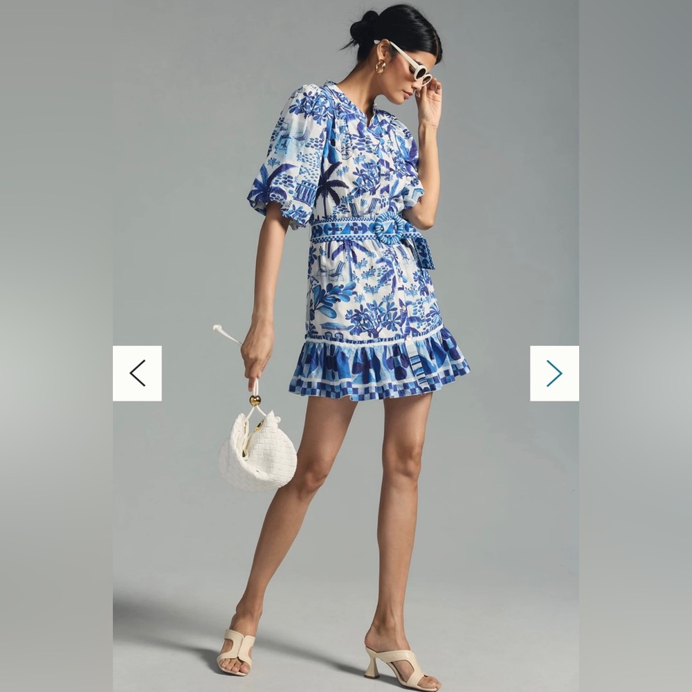 Anthropologie farm rio sweet rio mini dress